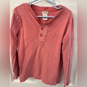 Crewcuts boys long sleeve Henley shirt size 6-7